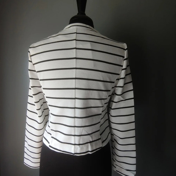 *NWT* Bagatelle Striped Asymmetrical Zip Jacket - Picture 6 of 6